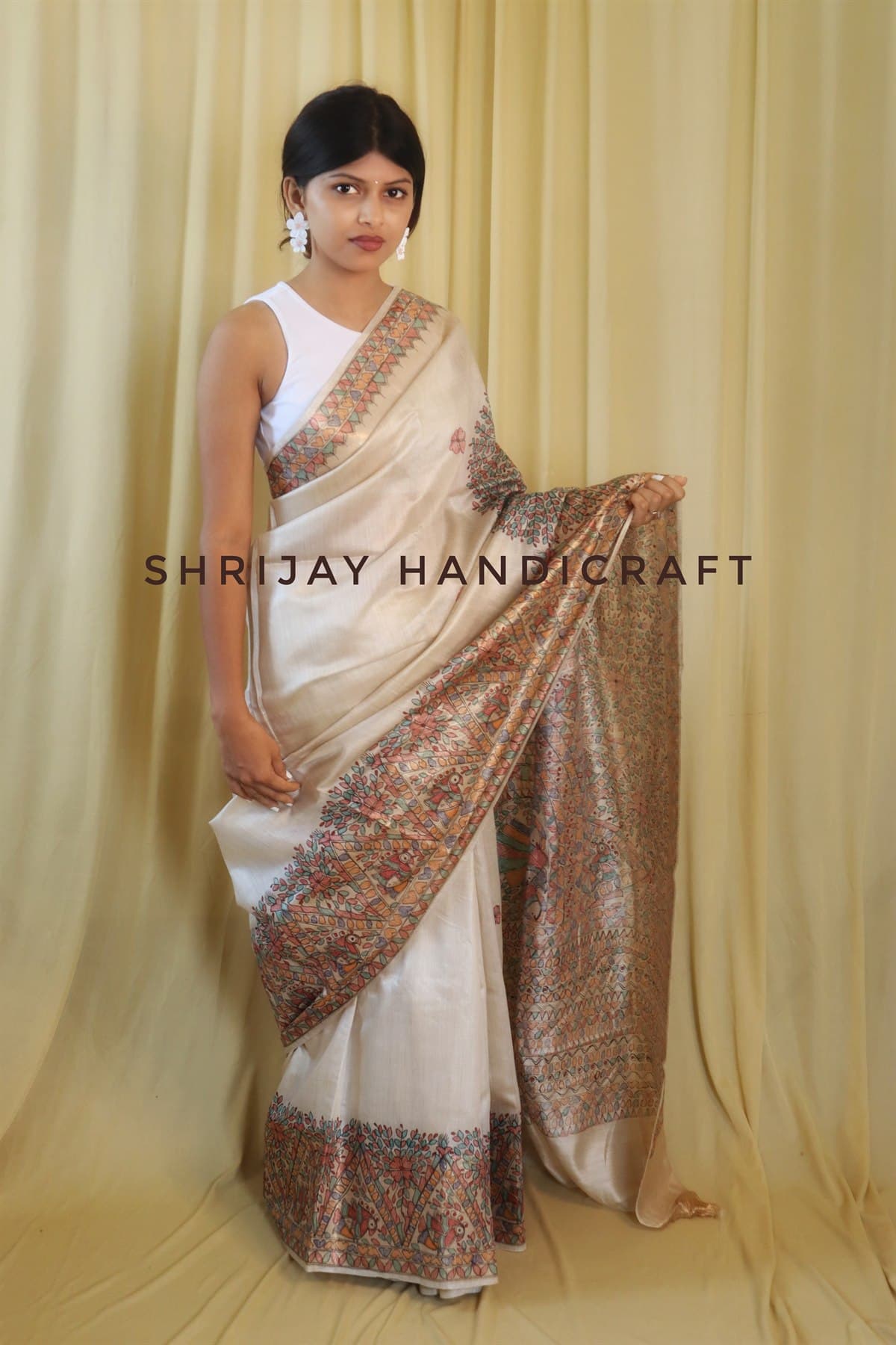 Lotus Medallion Heritage Saree