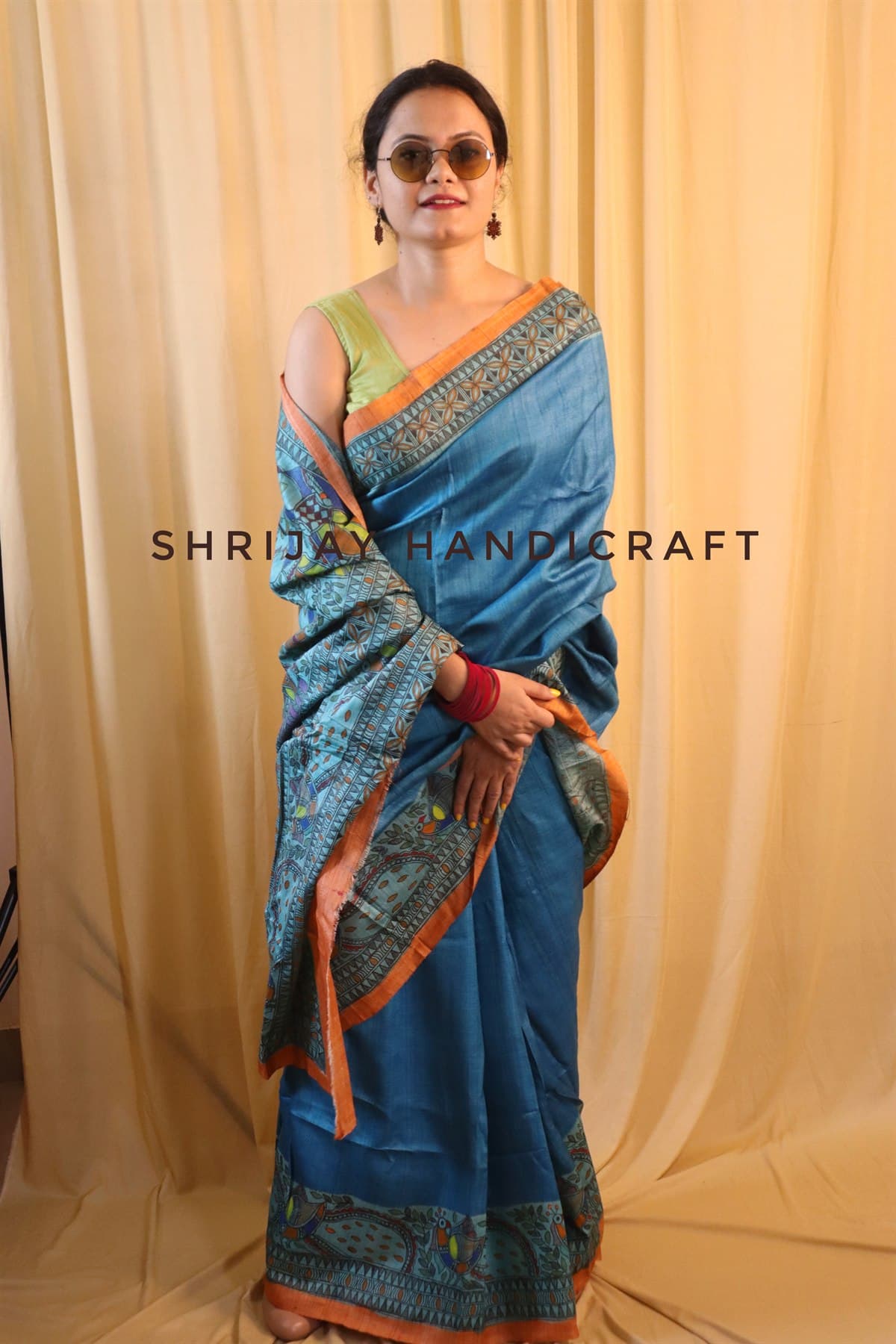 Twin Elephant Border Saree