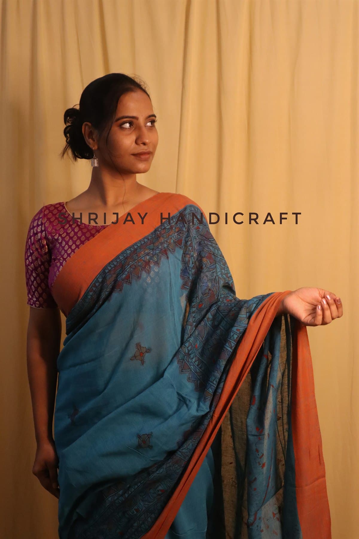 Mithila Kohbar Shaded Saree