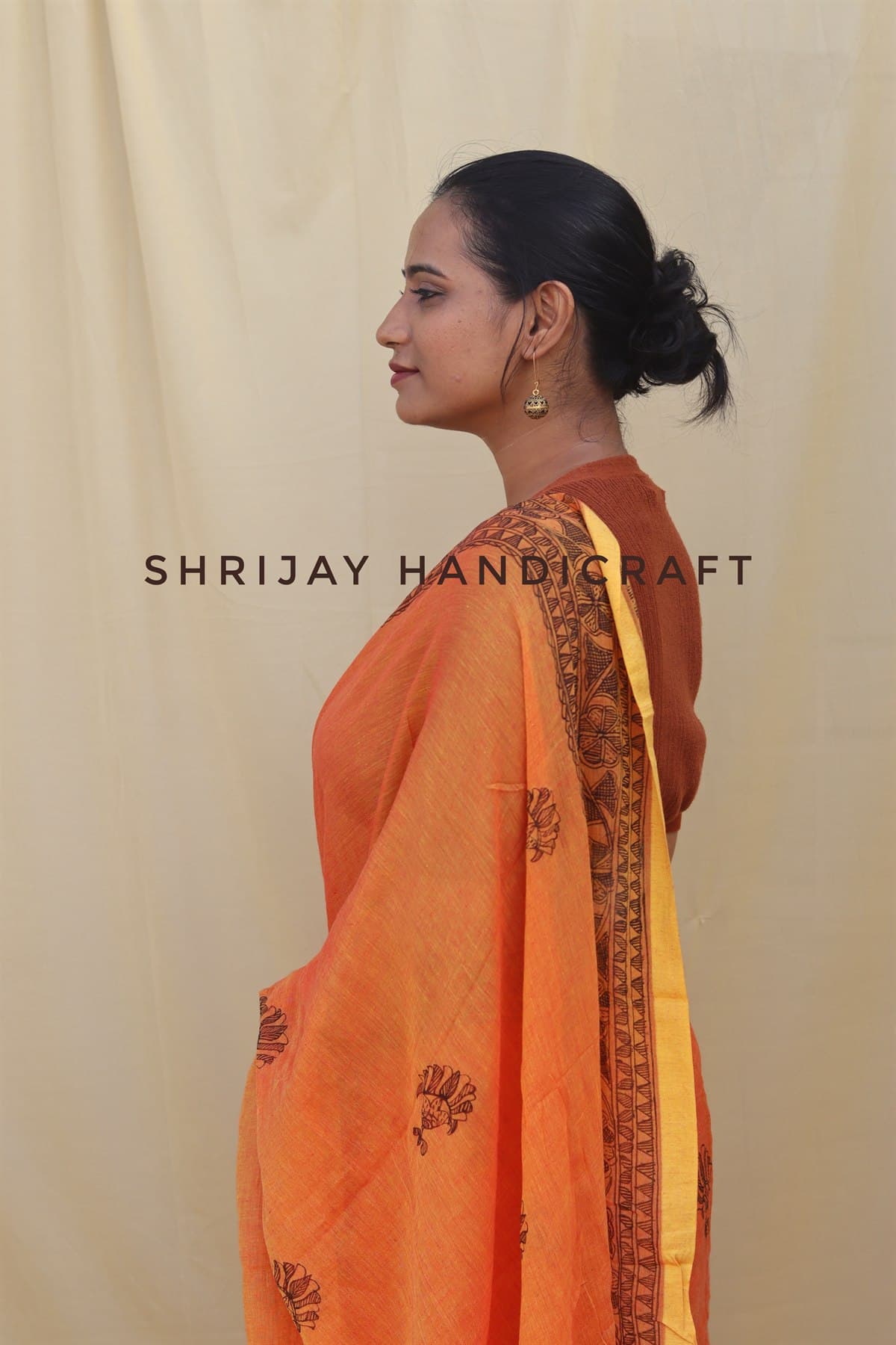 Lotus Pond Border Saree