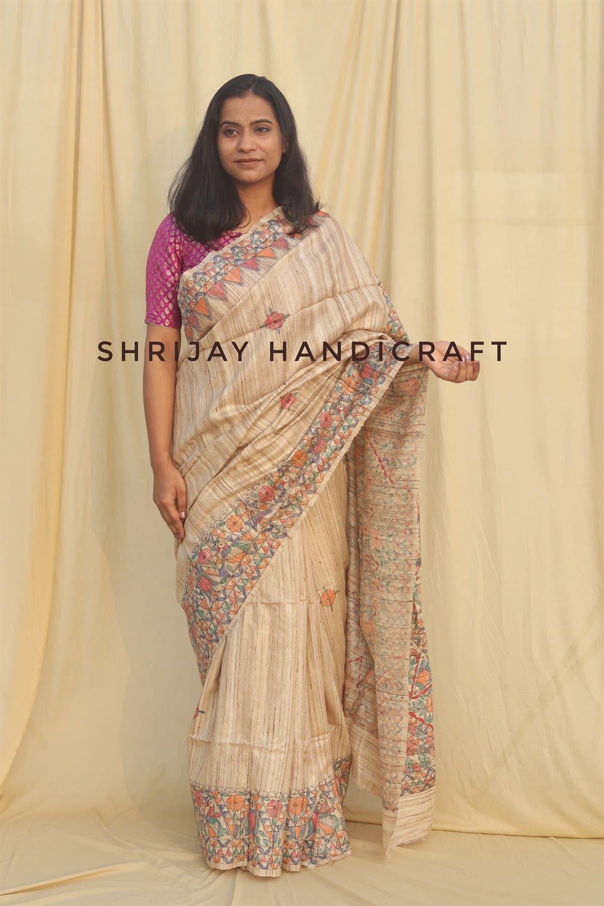Traditional Peacock Kachni Saree