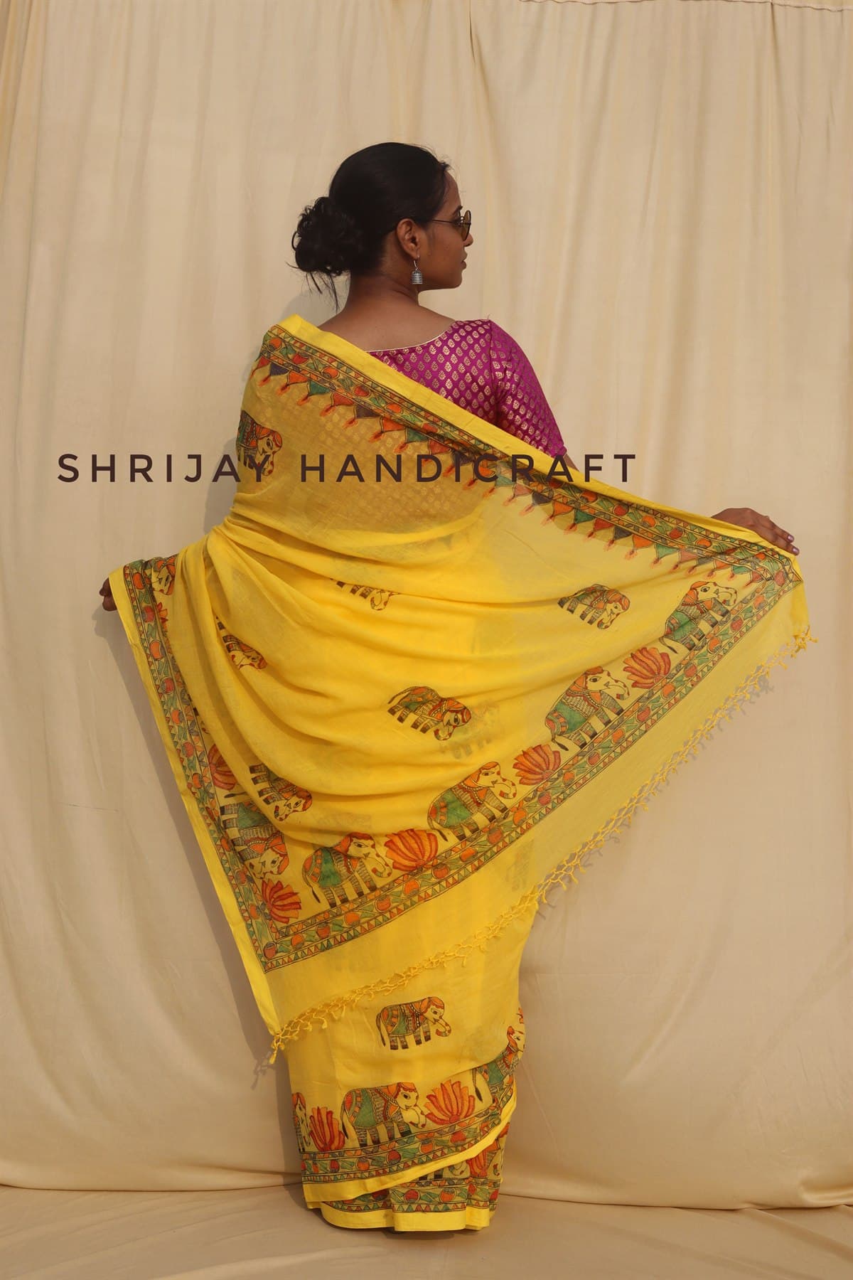 Mithila Kohbar Wedding Saree